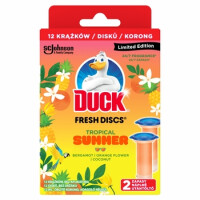 Duck® Fresh Discs® Tropical Summer - Żelowy Krążek Do Toalet, Podwójny Zapas - Duck
