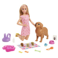 Barbie Narodziny Piesków Zestaw + Lalka - Barbie