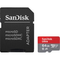 Karta Microsdxc Sandisk 64Gb Ultra 140Mb/S C10 A1 Uhs-I + Adapter - Sandisk