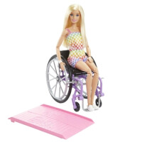 Barbie Fashonistas Lalka Na Wózku Strój W Kratkę - Barbie