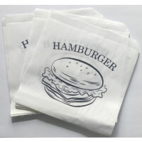 Torebka Fast Food Hamburger L, Powlekane Opakowanie 250 Sztuk, Green Heaven - Green Heaven