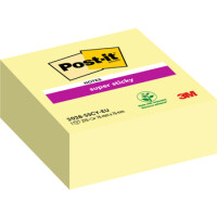 Post-It® Super Sticky Kostka Samoprzylepna, Żółta, 76X76 Mm, 270 Kartek - Post-it