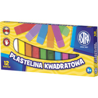 Plastelina Kwadratowa Astra 12 Kolorów - Astra