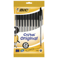 Bic Cristal® Original Długopis Czarny Pouch 10 Szt. - BiC