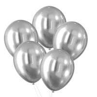 Balony - Celebrate! Efekt Chromu (5Szt.) Srebrne - Arpex