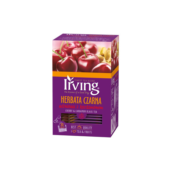 Irving Herbata Czarna Wiśniowa Z Kardamonem 30 G (20X1,5 G) - Irving