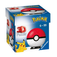 Puzzle 3D Kula Pokemon Czerwona 54 El. - Ravensburger