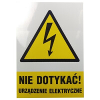 Znak Nie Dotykać Urządzenie Elektryczne - JK-SYSTEM