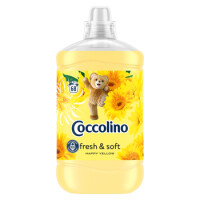 Coccolino Happy Yellow Płyn Do Płukania Tkanin O Zapachu Żółtych Letnich Kwiatów 1700 Ml - COCCOLINO