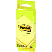 Notesy Samoprzylepne Post-It® O Wymiarach 38 X 51 Mm(3 Bloczki) - Post-it