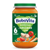 Bobovita Pomidorowa Z Kurczakiem I Ryżem Po 6 Miesiącu 190 G - BoboVita
