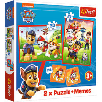 Trefl Puzzle 2W1 + Memos Psi Patrol - Trefl