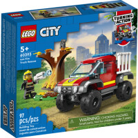 Klocki Lego City Fire 60393 Wóz Strażacki 4X4 – Misja Ratunkowa - LEGO® City Fire