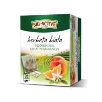 Big-Active Herbata Biała Z Brzoskwinią I Kwiatem Pomarańczy (20 Torebek X 1,5G) 30G - Big Active