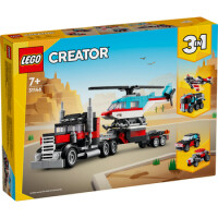 Lego 31146 Ciężarówka Z Platformą I Helikopterem - LEGO Creator