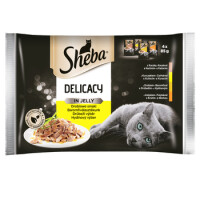 Sheba Delicacy In Jelly Drobiowe Smaki 4*85G - Sheba