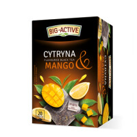 Big-Active Herbata Czarna Aromatyzowana O Smaku Mango I Cytryny. 20 Torebek X 2G - Big-Active