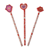 Walentynkowy Ołówek Z Gumką (3 Szt.) - Arpex