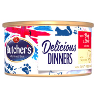 Butcher’s Delicious Dinners Cat Z Wołowiną I Wątróbką Mus 85G - Butcher's