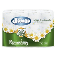 Słonik Jumbo Papier Toaletowy Rumianek 24 Rolki 3-Warstwowy - SŁONIK JUMBO