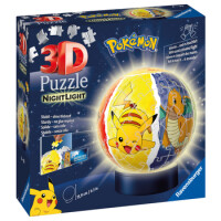 Puzzle 3D Świecąca Kula Pokemon 72 Elementów - Ravensburger