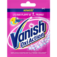 Vanish Oxi Action Pink Odplamiacz Do Tkanin W Proszku 30G - Vanish