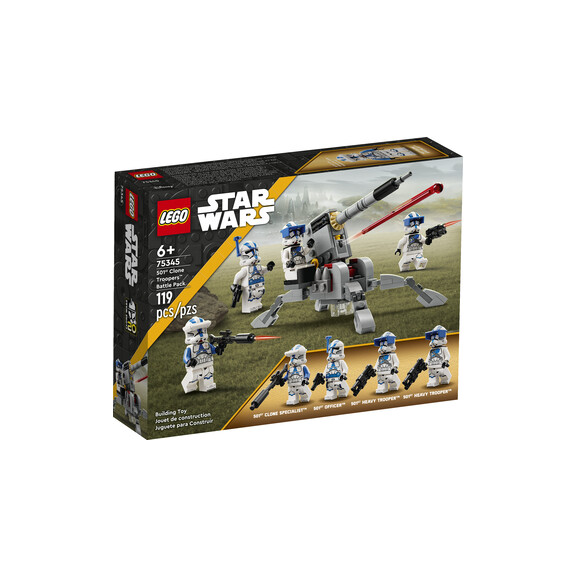 Klocki Lego Star Wars Tm 75345 Zestaw Bitewny – Żołnierze-Klony Z 501. Legionu™ - Star Wars TM
