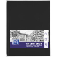 Szkicownik Oxford Sketchbook Szyty A4/96K Czarny - Oxford