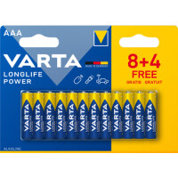 Baterie Varta Longlife Power Aaa 8Szt+4 - VARTA