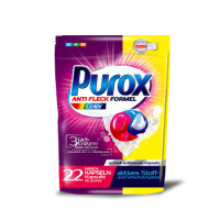 Purox Anit Fleck Formel Color 22 Dwukomorowe Kapsułki Do Prania - PUROX
