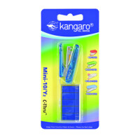 Zszywacz Kangaro Mini-10/Y2+Zszywki Blister Niebieski - Kangaro