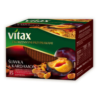 Herbata Vitax Śliwka&Kardamon 15 Torebek X 2G W Kopertkach - VITAX
