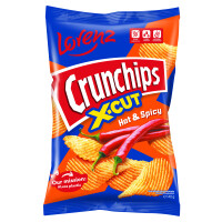 Crunchips X-Cut Hot & Spicy 140G - Crunchips X-cut