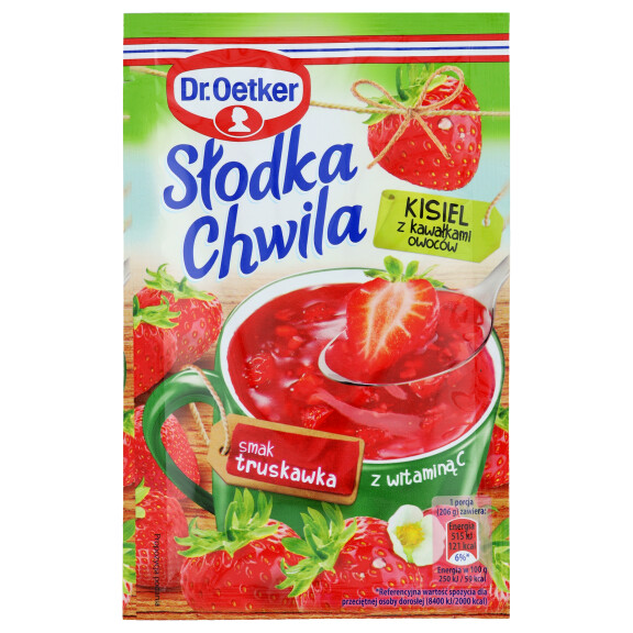 Dr. Oetker Słodka Chwila Kisiel Truskawkowy Z Owocami 31,5G - Dr. Oetker