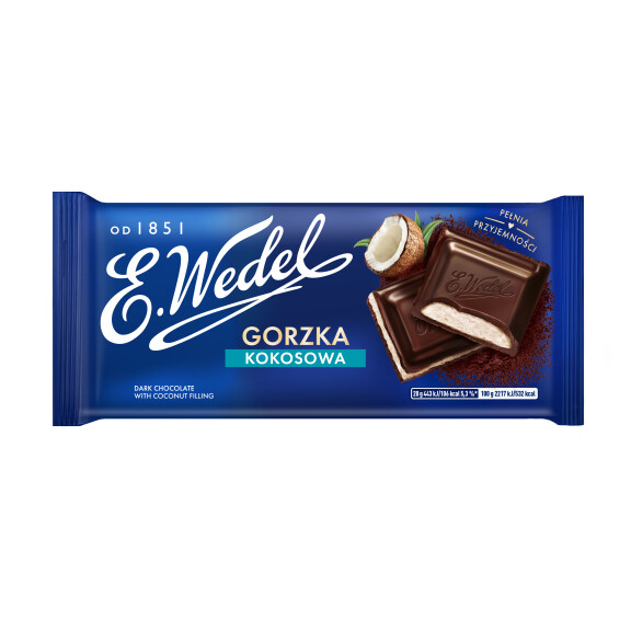E. Wedel Czekolada Gorzka Kokosowa 100G - Wedel