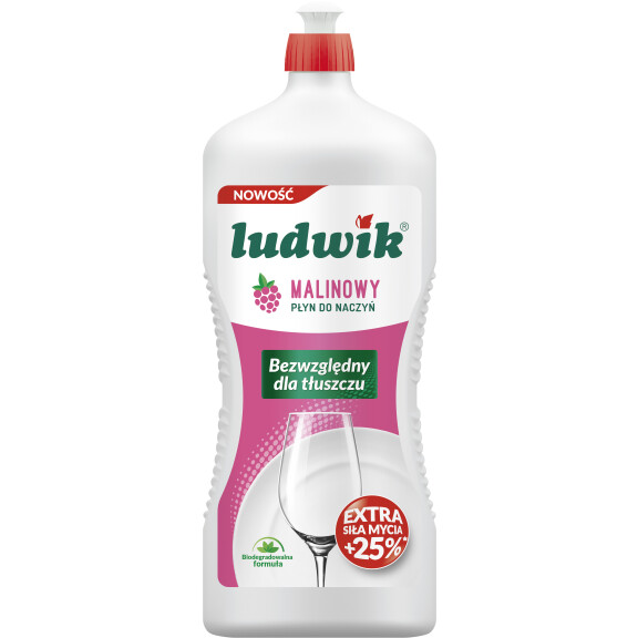 Ludwik Płyn Do Mycia Naczyń 1,35 Kg - Malinowy - Ludwik