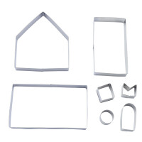 Komplet 7 Wykrawaczy Nierdzewnych 3D Domek Altom Design - ALTOM DESIGN