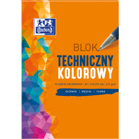 Blok Techniczny A4 10 Kartek, Kolorowy, Oxford - Oxford