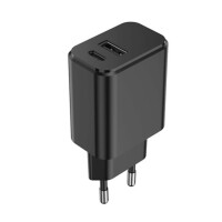 Ładowarka Sieciowa Setty 1X Usb + Usb-C 3A 20W Czarna - Setty