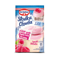 Dr. Oetker Słodka Chwila Budyń Smak Panna Cotta Malinowa 43G - Dr. Oetker