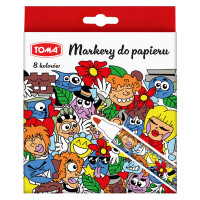 Markery Do Papieru 8 Kolorów Toma - TOMA
