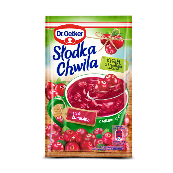 Dr. Oetker Słodka Chwila Kisiel Żurawinowy Z Owocami 32,5G - Dr. Oetker