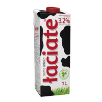 Mleko Uht Łaciate 3,2% , 1 L - Łaciate