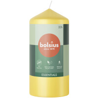 Świeca Pieńkowa Essentials 120/58 Słoneczny Żółty - Bolsius