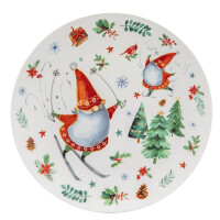 Talerz Deserowy 20,5 Cm Zimowe Skrzaty Altom Design - ALTOM DESIGN