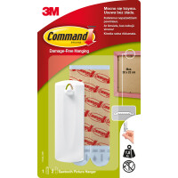 Command™ Haczyk Do Ramek Z Uchwytem, 17040 Pl, 1 Haczyk, 2 Duże Paski - Command™