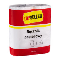 Topseller Ręcznik Papierowy 2 Rolki 2- Warstwowy - TOPSELLER