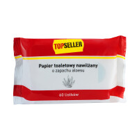 Topseller Papier Toaletowy Nawilżany 60 Listków - TOPSELLER