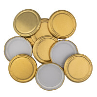Komplet 10 Zakrętek Złotych Fi 82 Mm 6 Zaczepowe - Altom