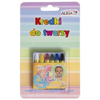 Kredki Do Malowania Twarzy I Ciała 6 Kolorów - BRAK